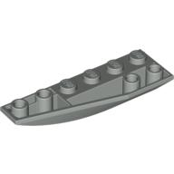 Lego kostka (kostička) 6x2 klín levý zkosený invertovaný, světle šedá (4214085, 4161276)